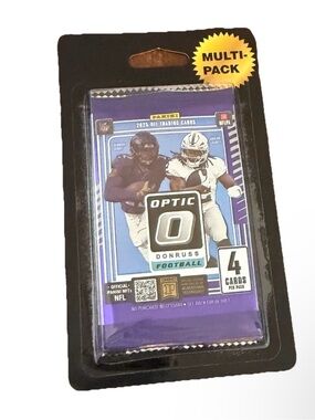 Panini Optic 2025 Football Trading Card Blister 2 Pack - 4 Cards Per Pack